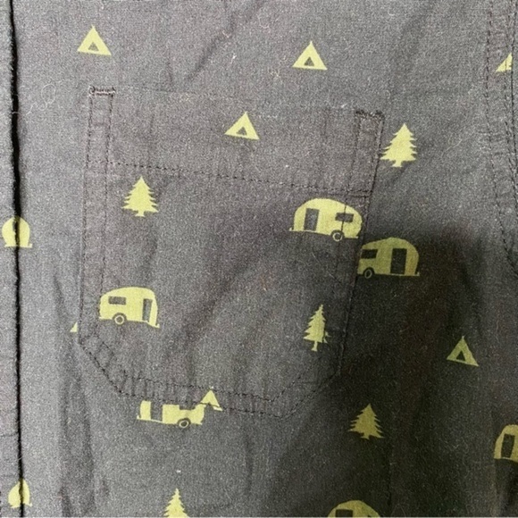 Arizona Jean Co Boys Button Down Collar Shirt Black Size Small - Picture 5 of 7